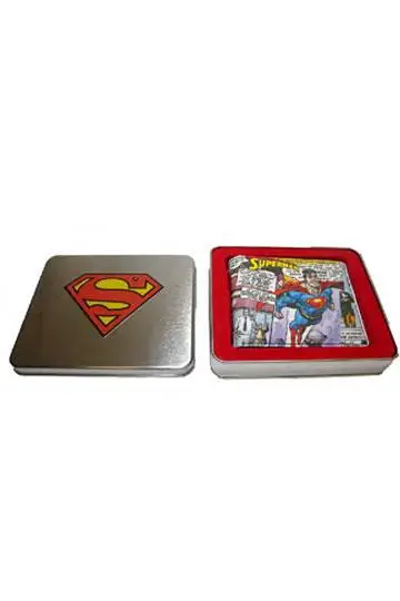 DC COMICS: MONEDERO CON LATA SUPERMAN VOLADOR [CAJA] Entrega Rápida